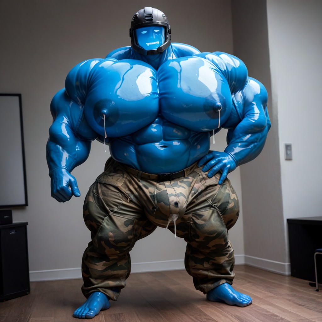 Extremely Large Ass, 18+, Wide Angle AI Gay Porn