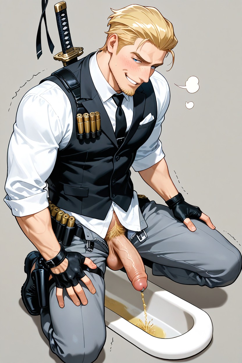 Freckles, Gun Holster Harness On Thigh, Blush Porno gay IA