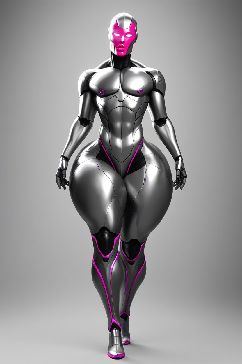 Pink Eye, Huge Thighs, Front View AI Gay Porn