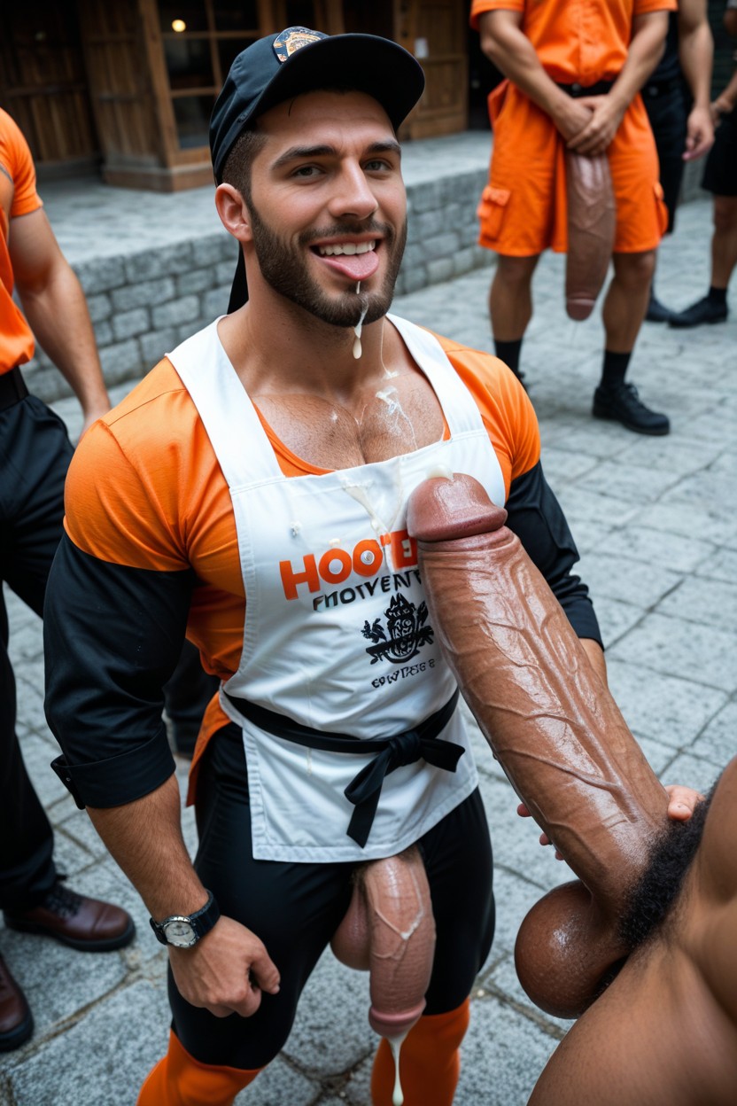 Correct Anatomy, Fix Anatomy, Cum Dripping Out AI Gay Porn
