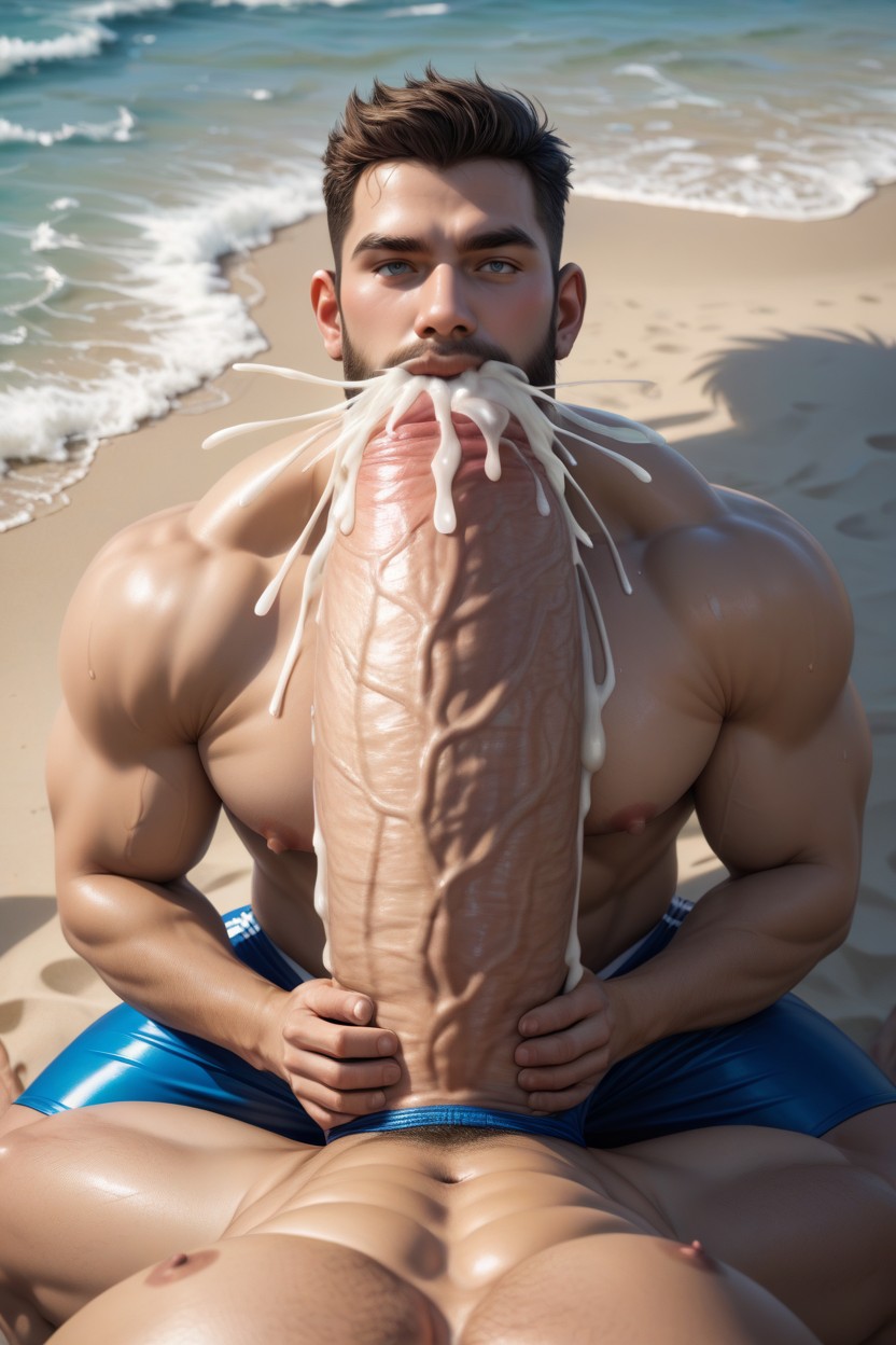 St Person Pov, Handsome Bearded Face, A Handsome Bearded Man In Tight Swimtrunks Porno gay IA