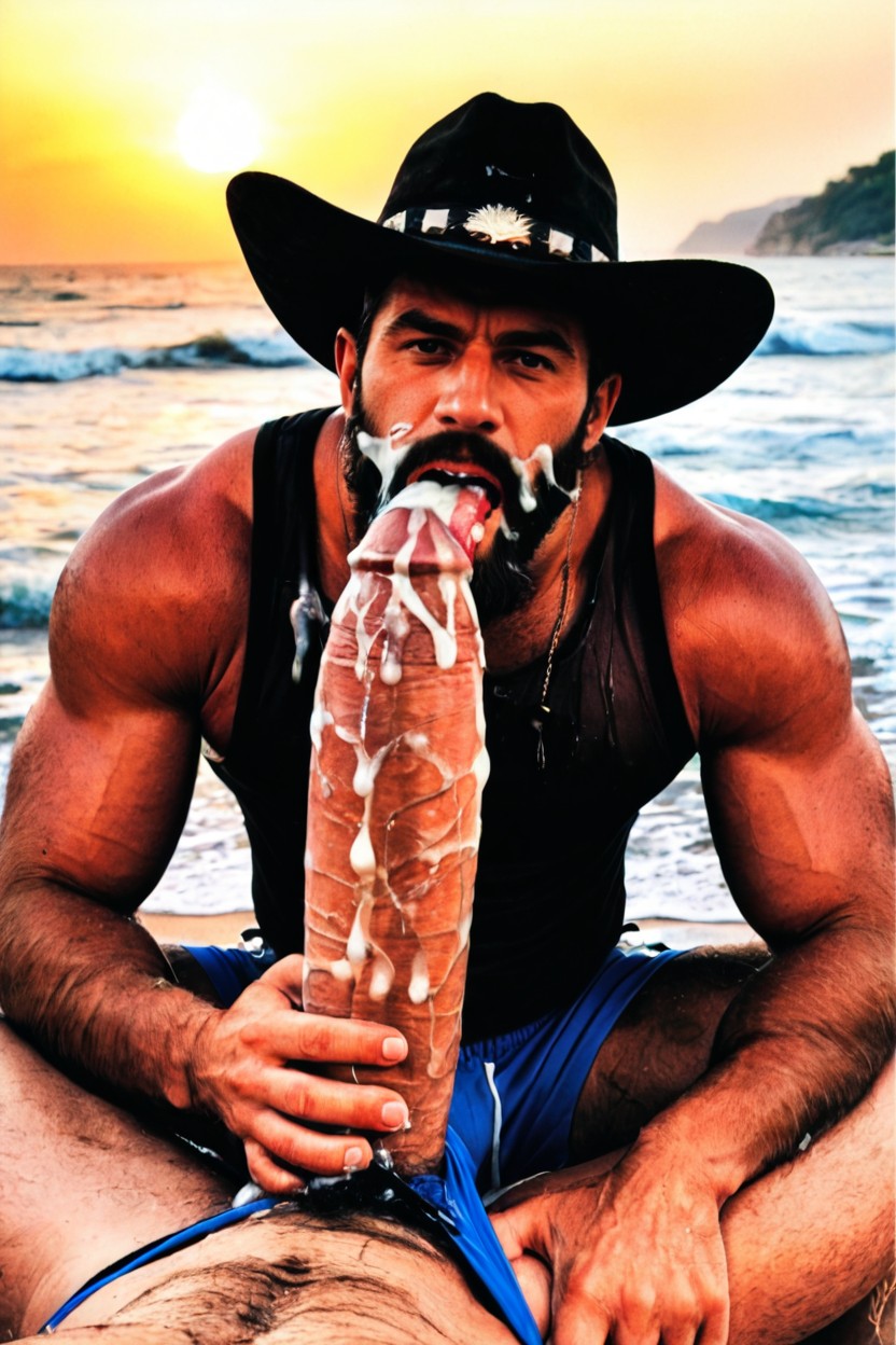 Eyes Rolling Back With Pleasure, Huge Balls, Hyper Huge Balls AI Gay Porn