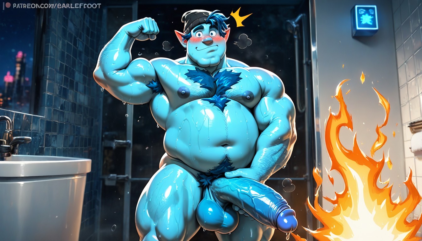 Face, Disney Face, Blue Skin AI Gay Porn