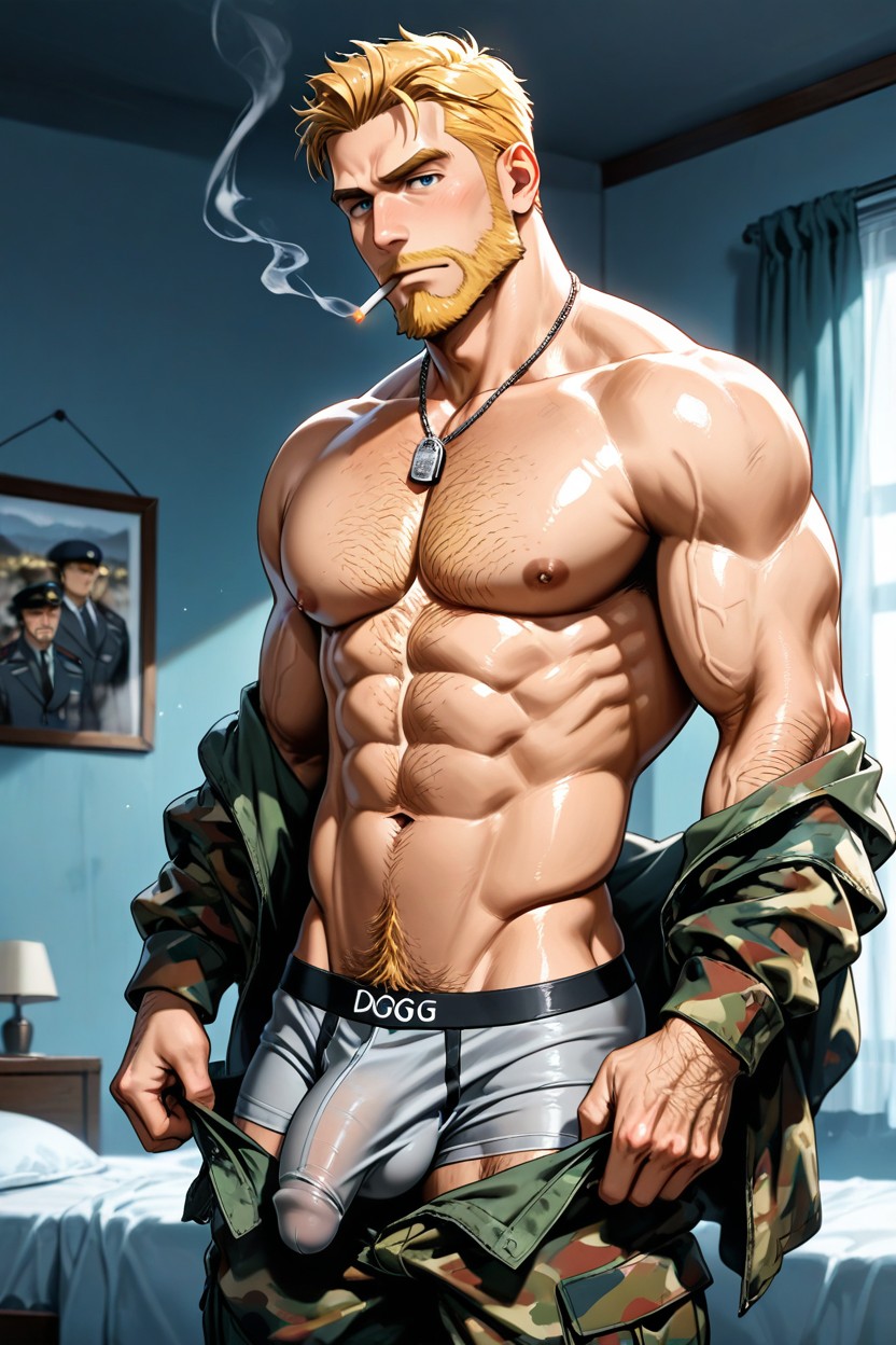 18+, Pubic Hair, Large AI Gay Porn