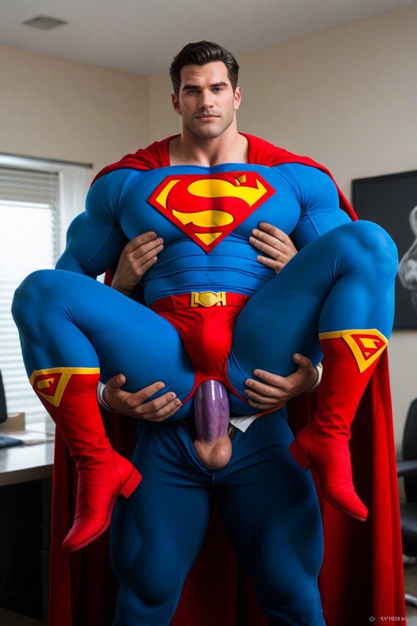 Legs Spread Open, Pecs Practically Bursting Out Of Shirt, Full Nelson Porno gay IA