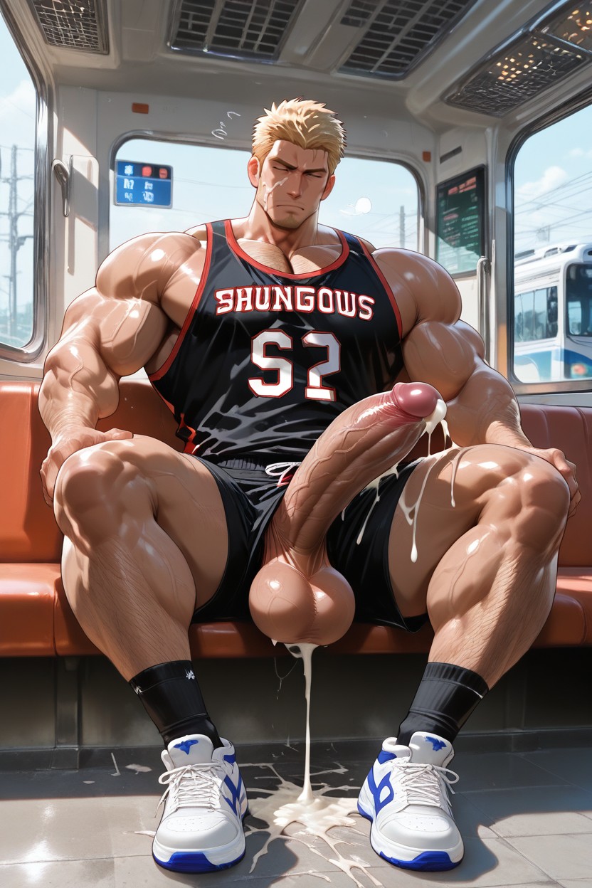 Massive Cock, Balls Too Big, Gigantic Heavy Balls AI Gay Porn