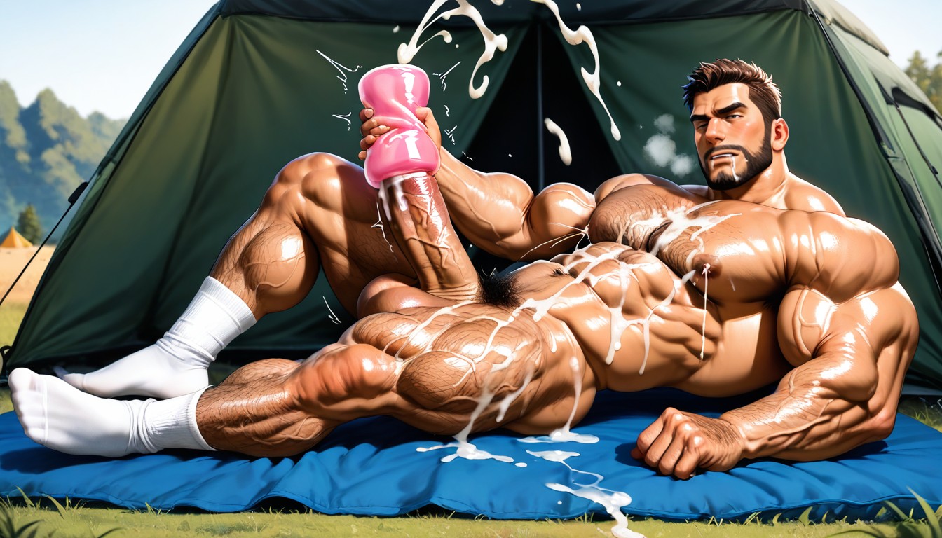 Pubic Hair, Heavy Breathing, Humongous Penis AI Gay Porn