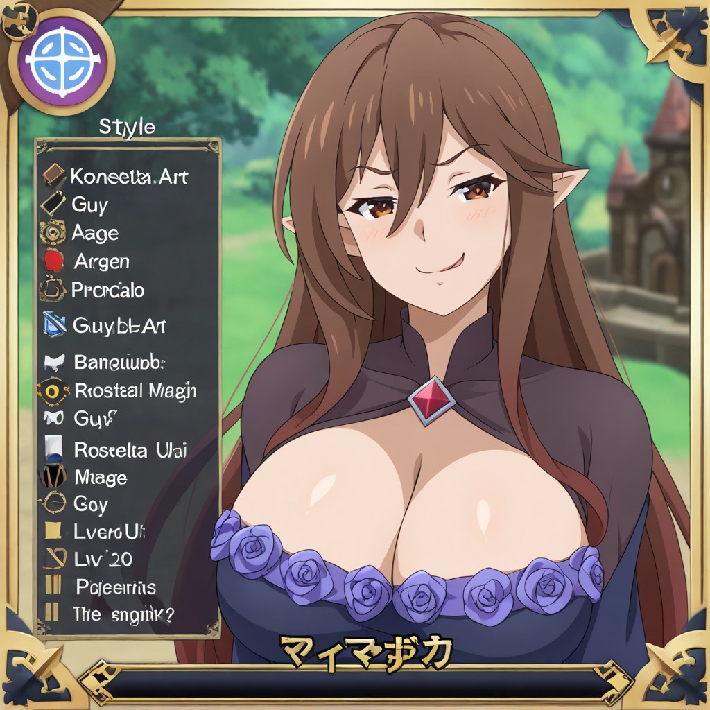 Fantasy Ui, Engraved Borders, Fantasy Mage Robes AI Gay Porn