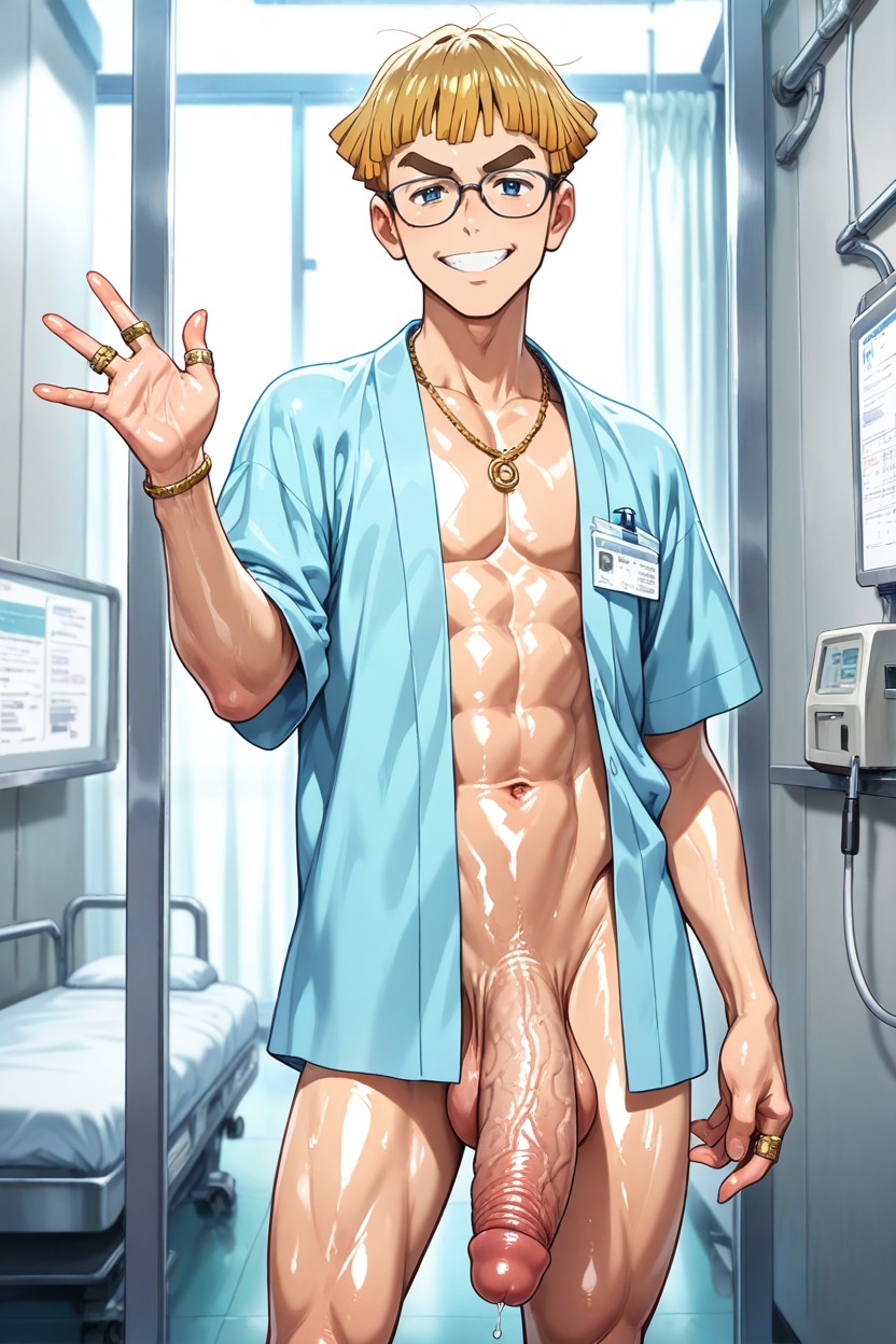 Gigantesco, No Pants, Veiny Pennis Porno gay IA