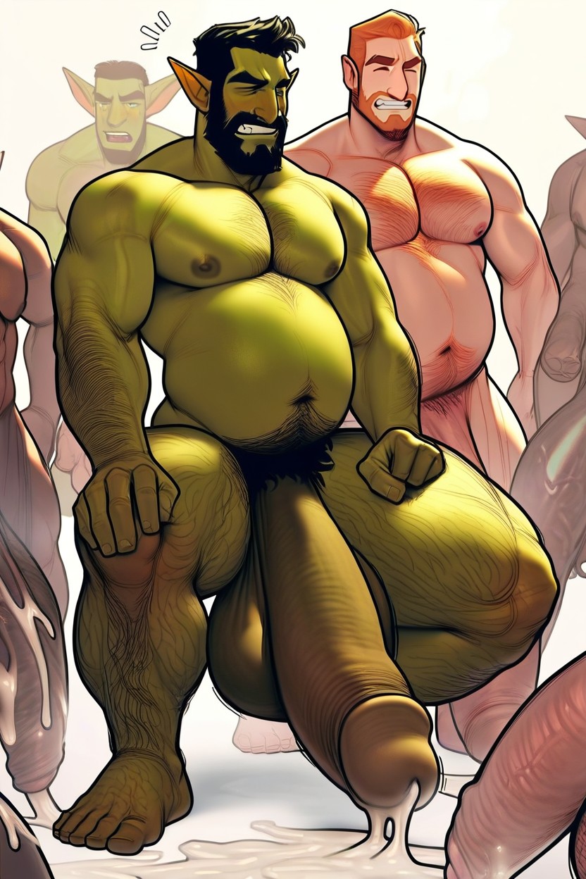Gay, Looking Surprised At Penis, Fix Anatomy AI Gay Porn