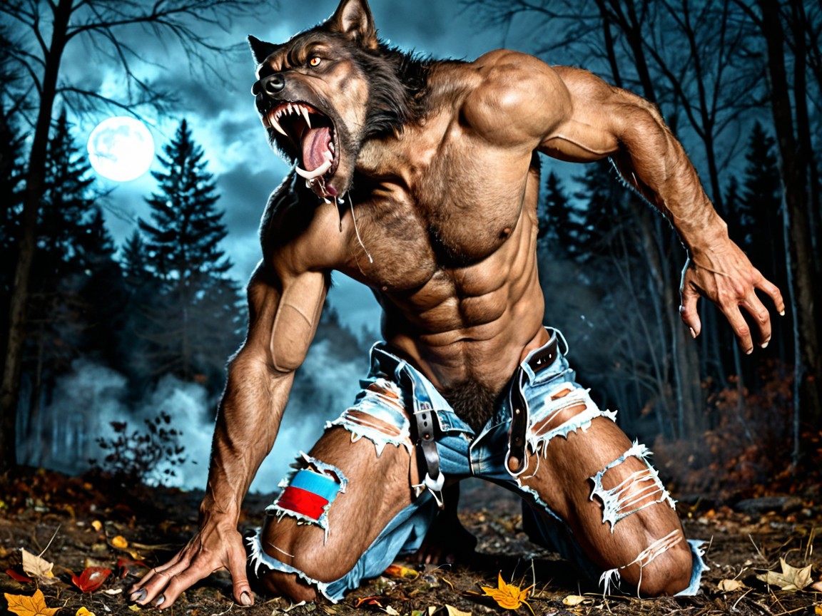Detailed Skin Texture, Ultra Fine Photorealistic Detailed Brown Fur Covering The Werewolf’s Wolflike Body, K Resolution Porno gay IA