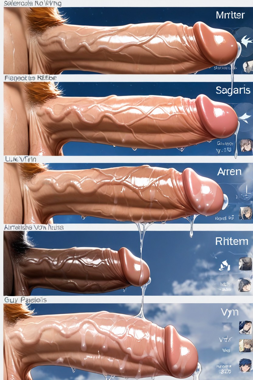 Gigantic, Oiled Skin, Foreskin AI Gay Porn
