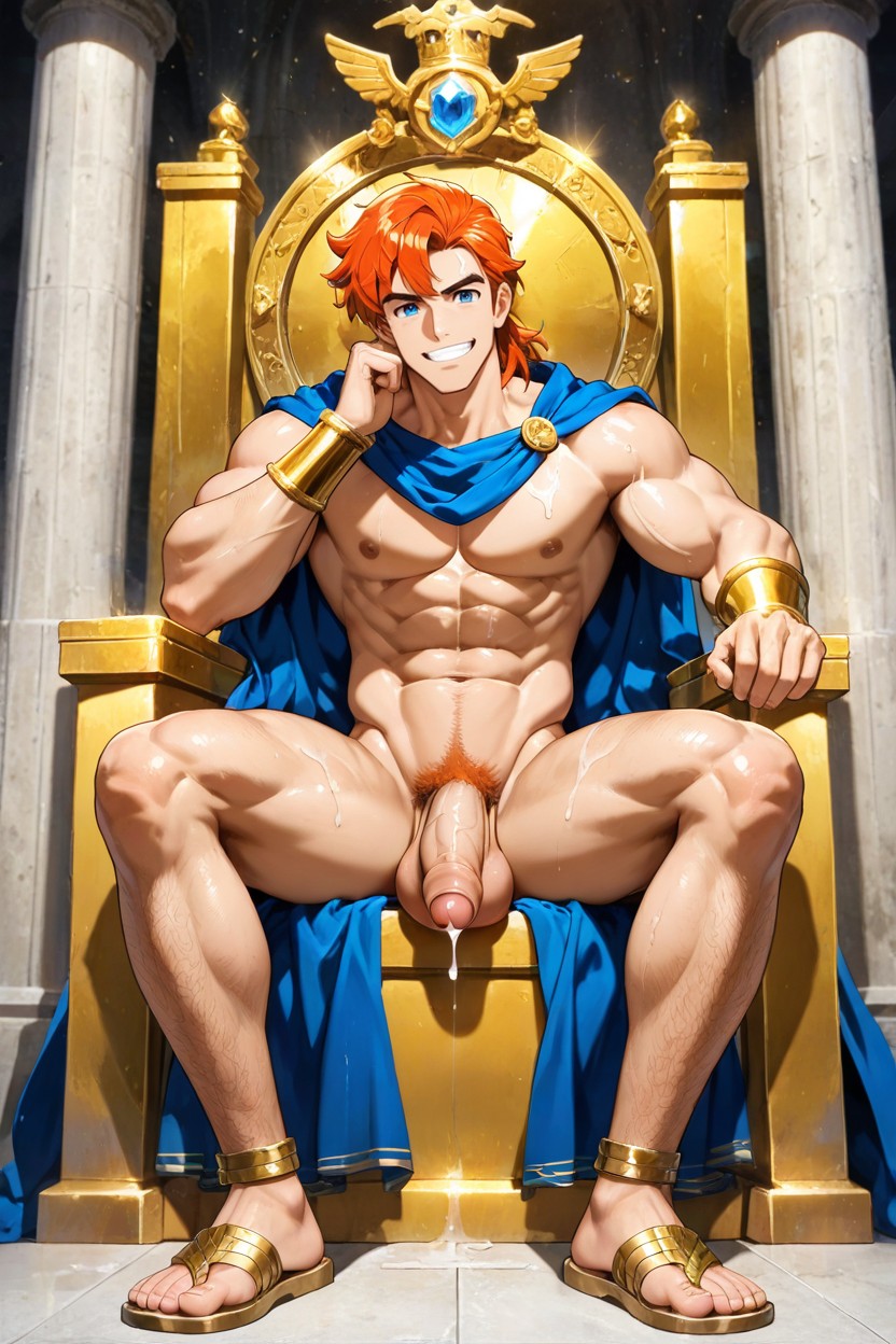 Disney's Hercules, Long, Fit AI Gay Porn