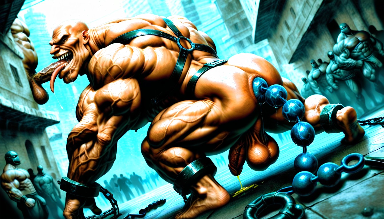 Textured Muscles, Exposed Asshole, Square Jaw Porno gay IA