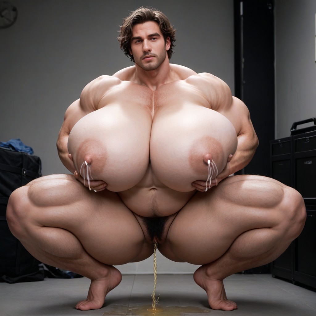 Huge Breasts, Squeezing Boobs, In A Room Porno gay IA