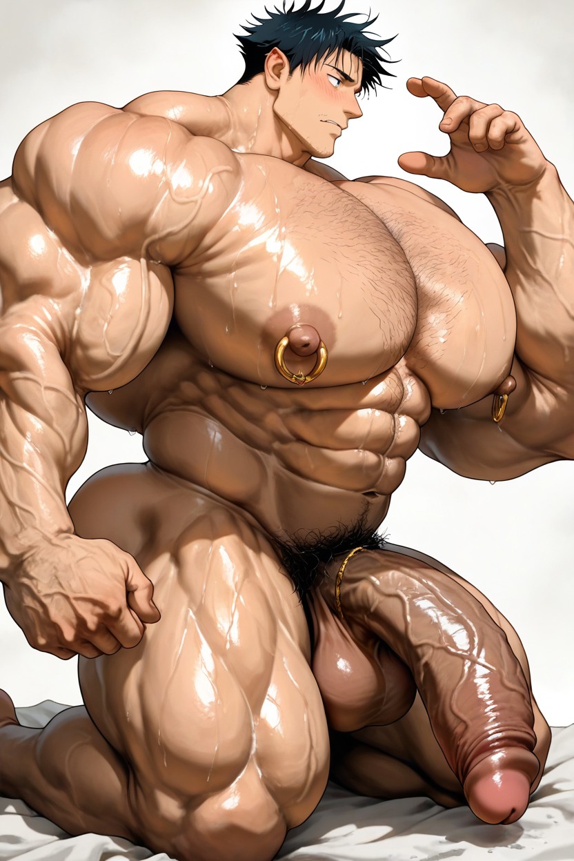 Oversized Muscles, Boulder Shoulders, Tall Muscular Physique AI Gay Porn