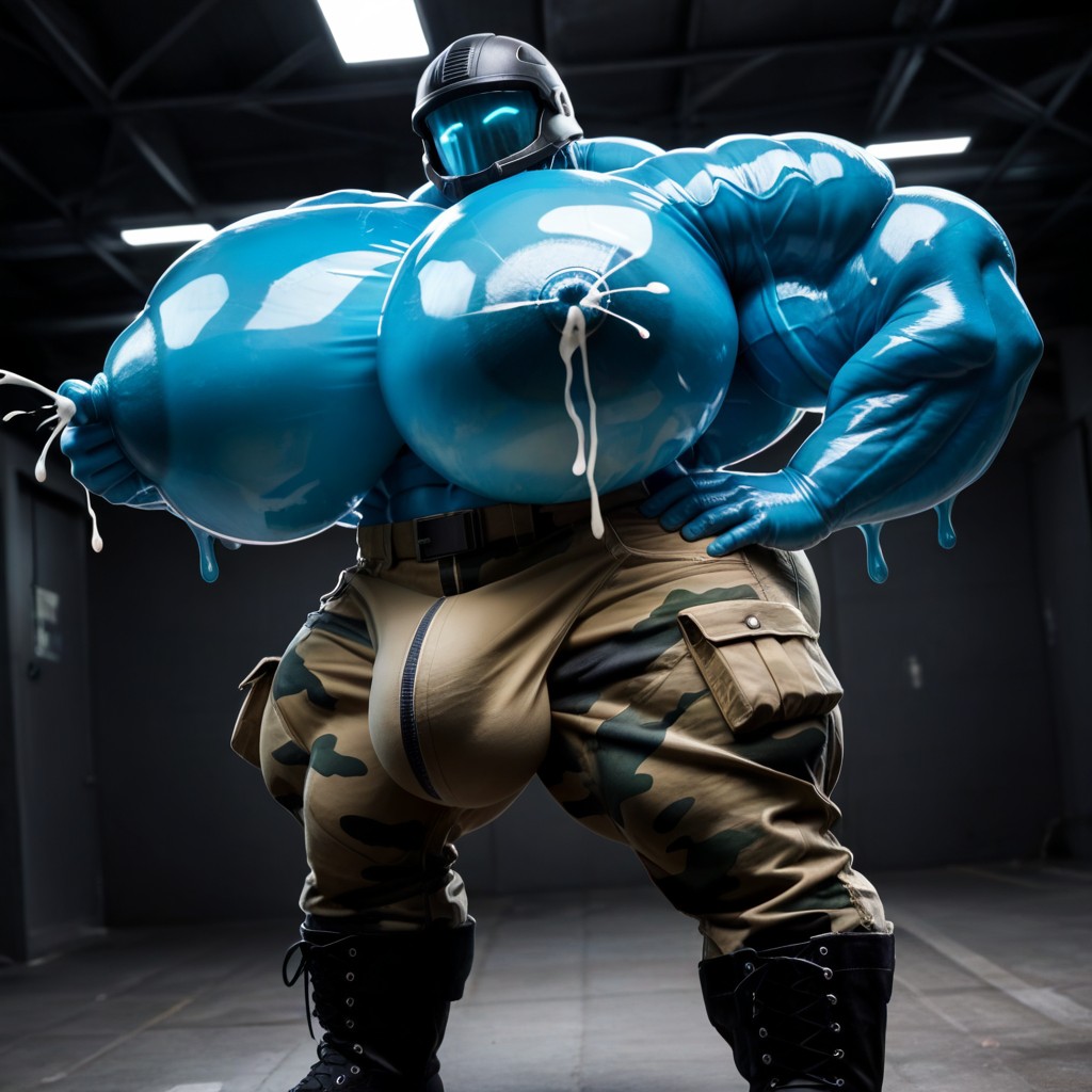 18+, Wide Angle, Extremely Large Ass AI Gay Porn
