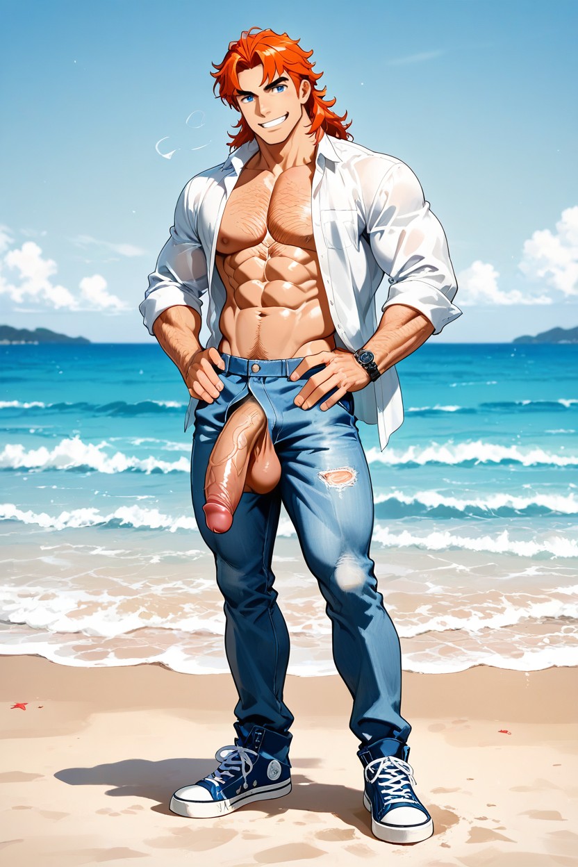 Blue Eyes, Large, 25+ AI Gay Porn