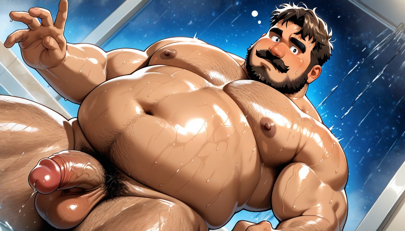 Overhanging Belly, Round Belly, Fat AI Gay Porn