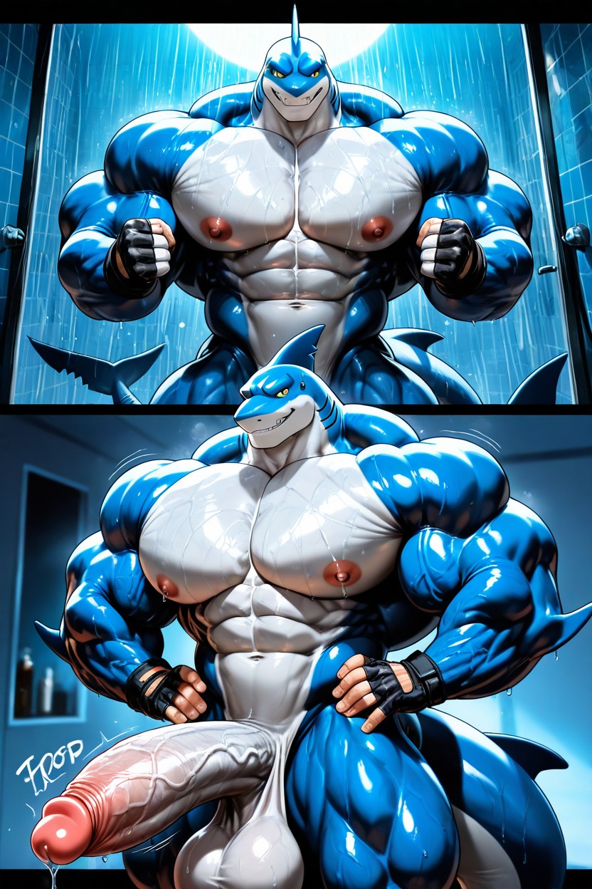 Big Tail, Muscle Growth, Massive Penis AI Gay Porn