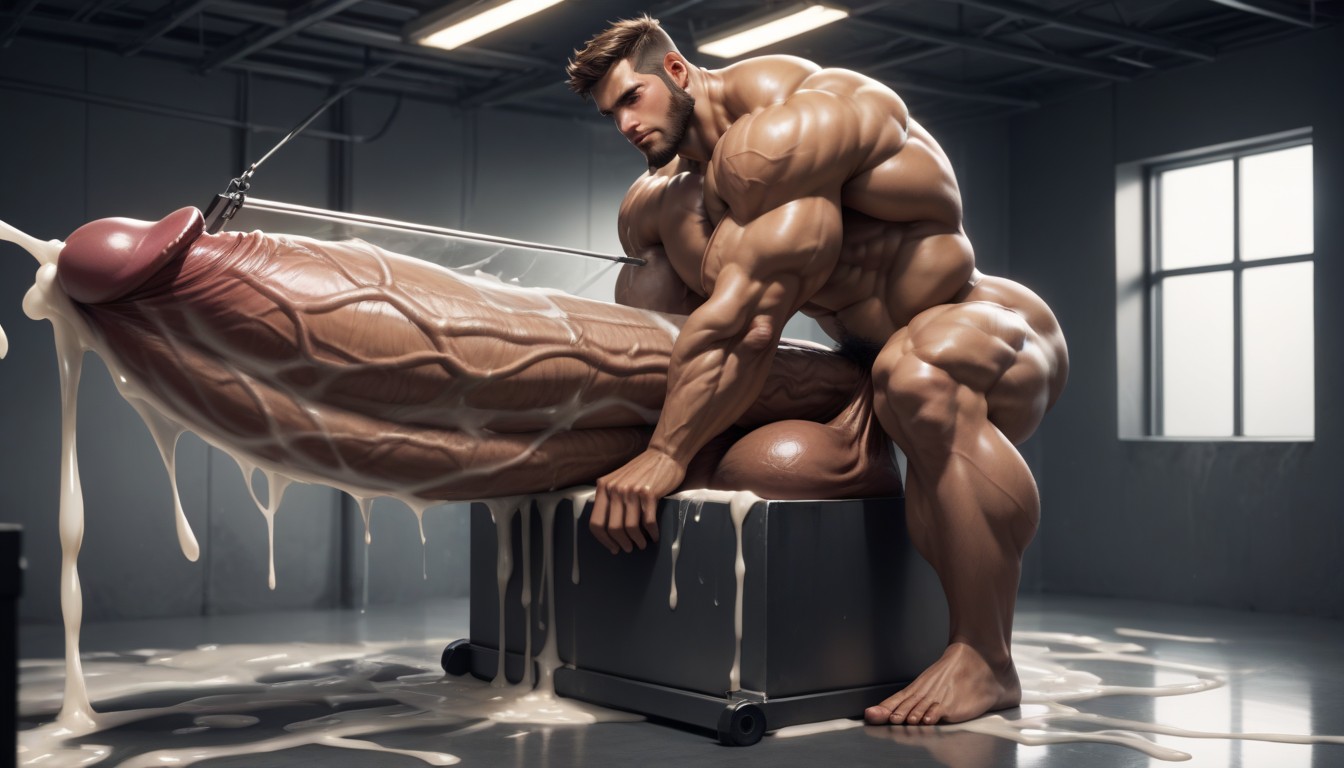 Humongous Penis, Motion Lines, Hyper Balls AI Gay Porn