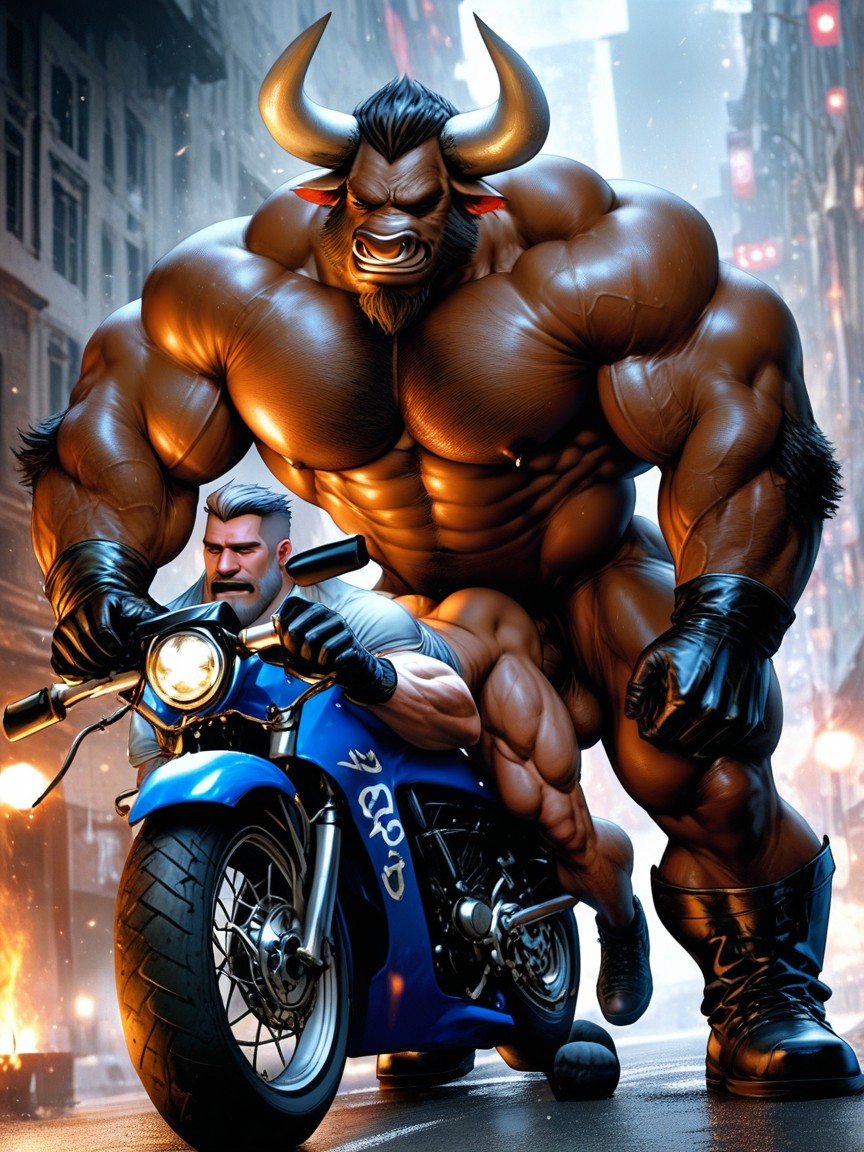 Minotaur, 18+, Full Body AI Gay Porn