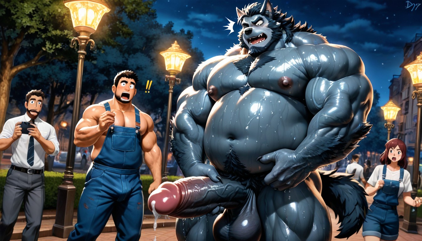 Werewolf, Chunky, Fat AI Gay Porn