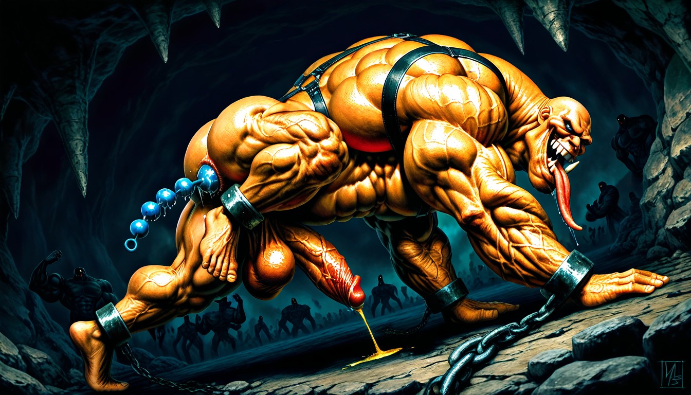 Hyper Calves, Sex Toys, Thick AI Gay Porn
