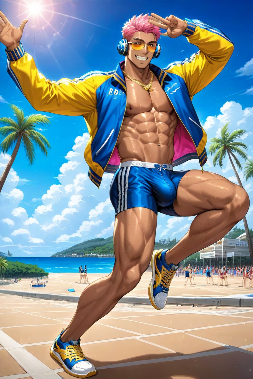 Large Bulge, Music, Fit AI Gay Porn