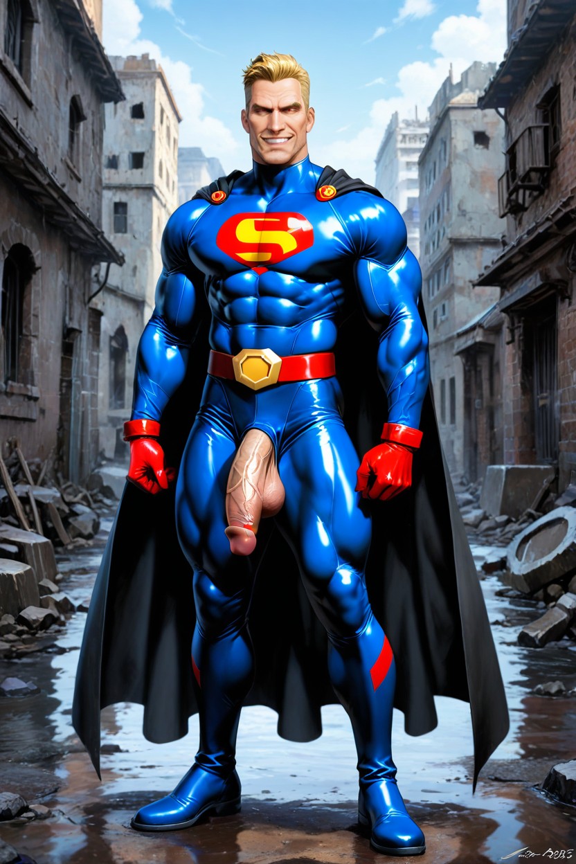 Superhero, Medium, And Very Hair AI Gay Porn