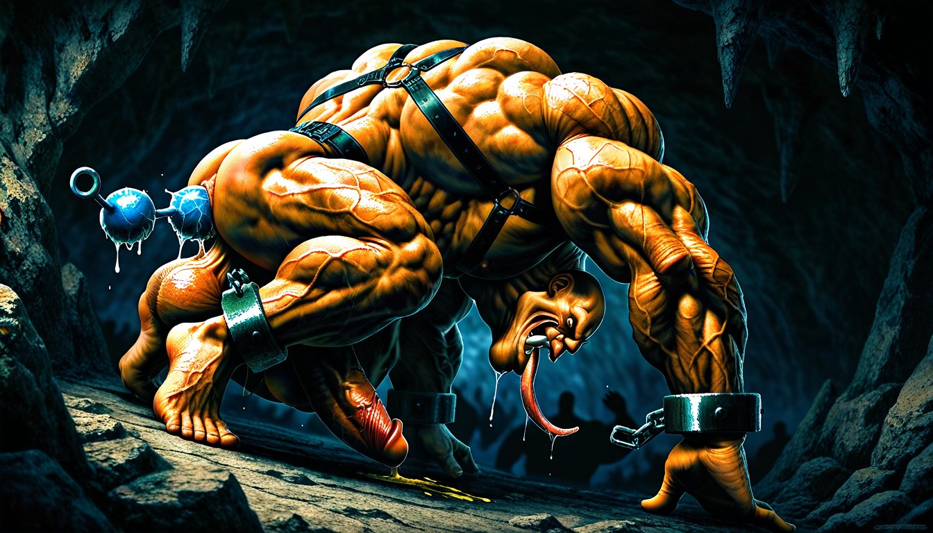 High Definition, Veiny Muscles, Ultra Wide Angle AI Gay Porn