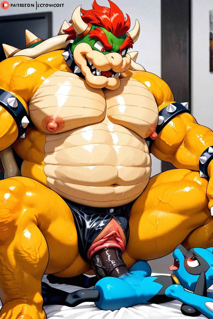 Powerbottom Bowser, Muscular Body, Pussy AI Gay Porn