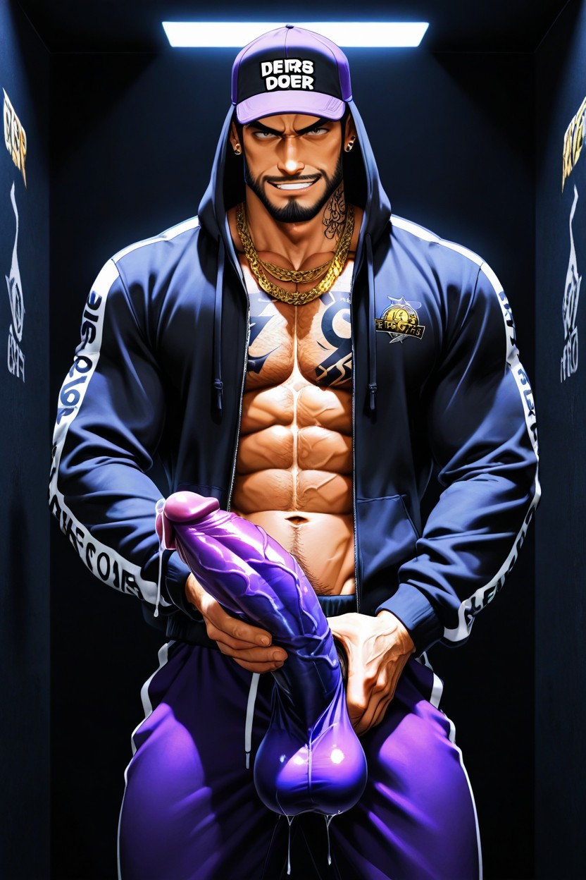 Dildos Coming From Wall, Cap Gold Letters Buckfuck, Dinero Y Fresa Y Coco Y Poder Porno gay IA