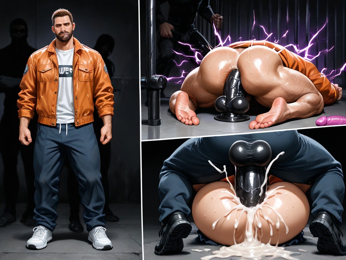 Ass Up, Laying, Large Ass AI Gay Porn