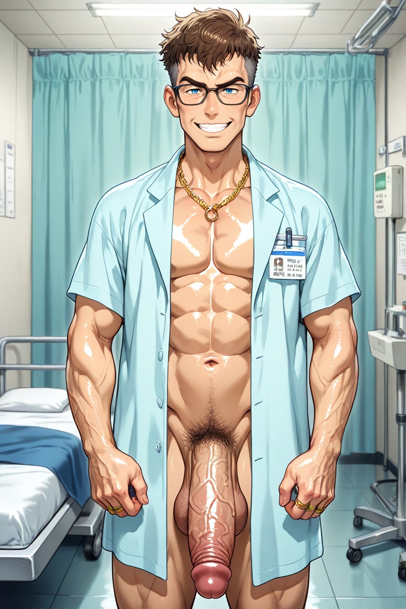 Girthy Pennis, Gold Necklaces, Shirt AI Gay Porn