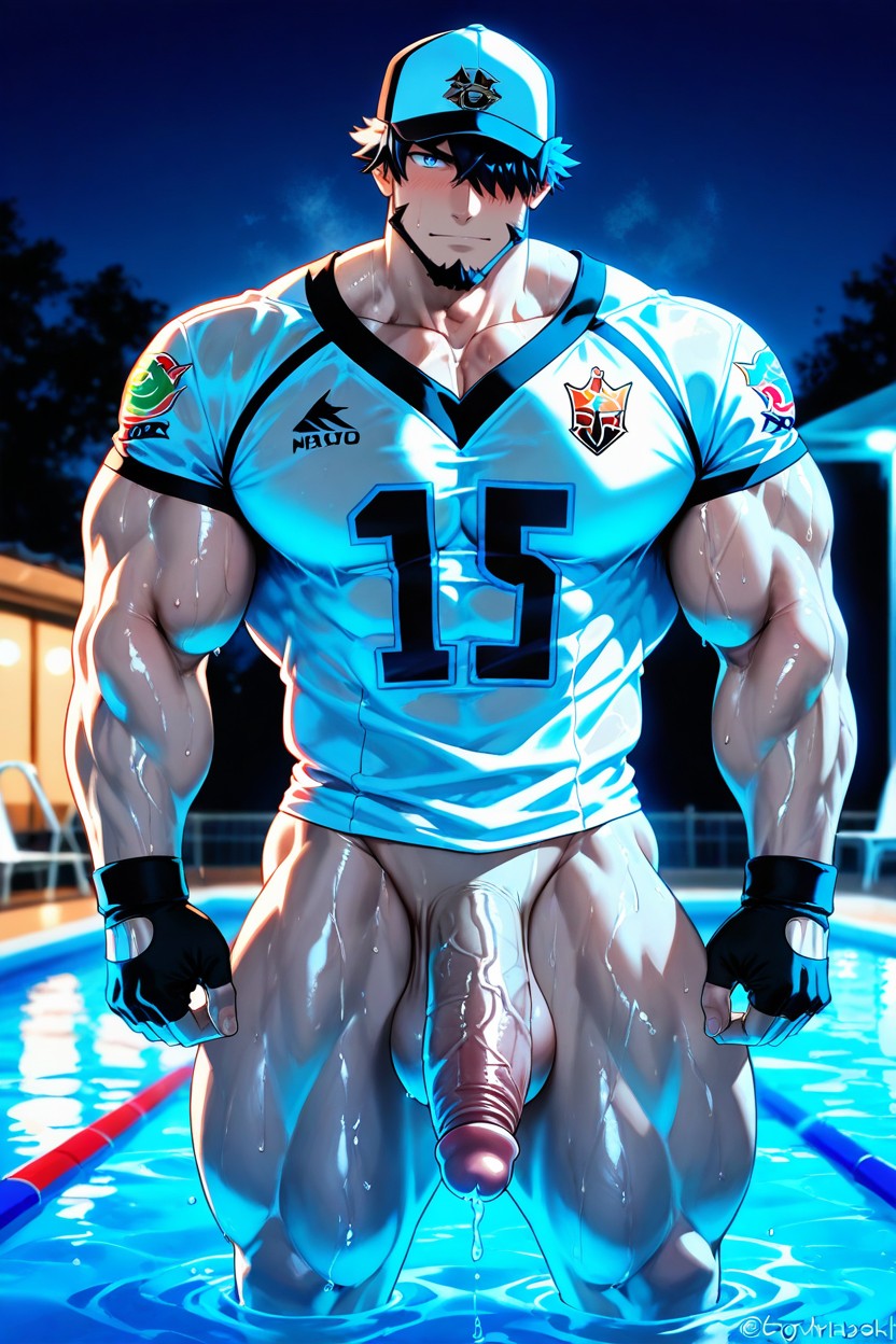 Hyper Muscular, Bust Shot, Extreme_pose_emphasis AI Gay Porn