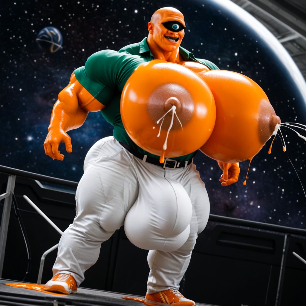 Extremely Large Ass, 18+, Full Body AI Gay Porn