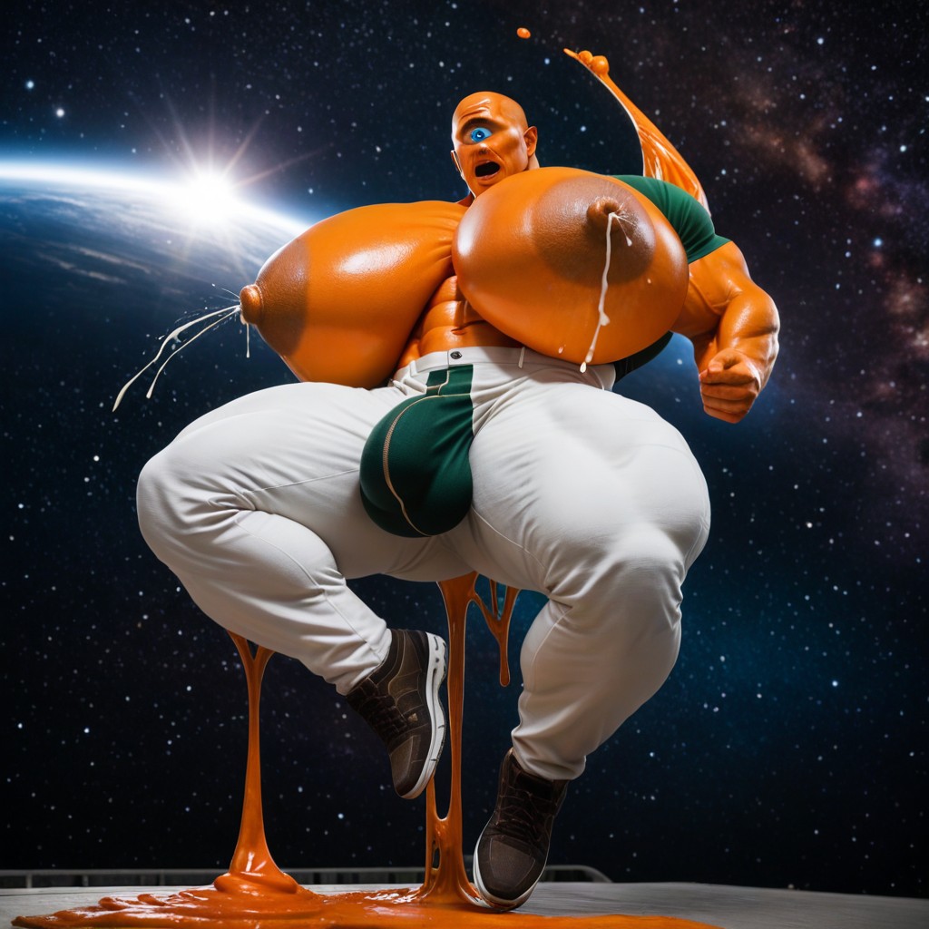 Full Body, Wide Angle, Extremely Large Ass AI Gay Porn