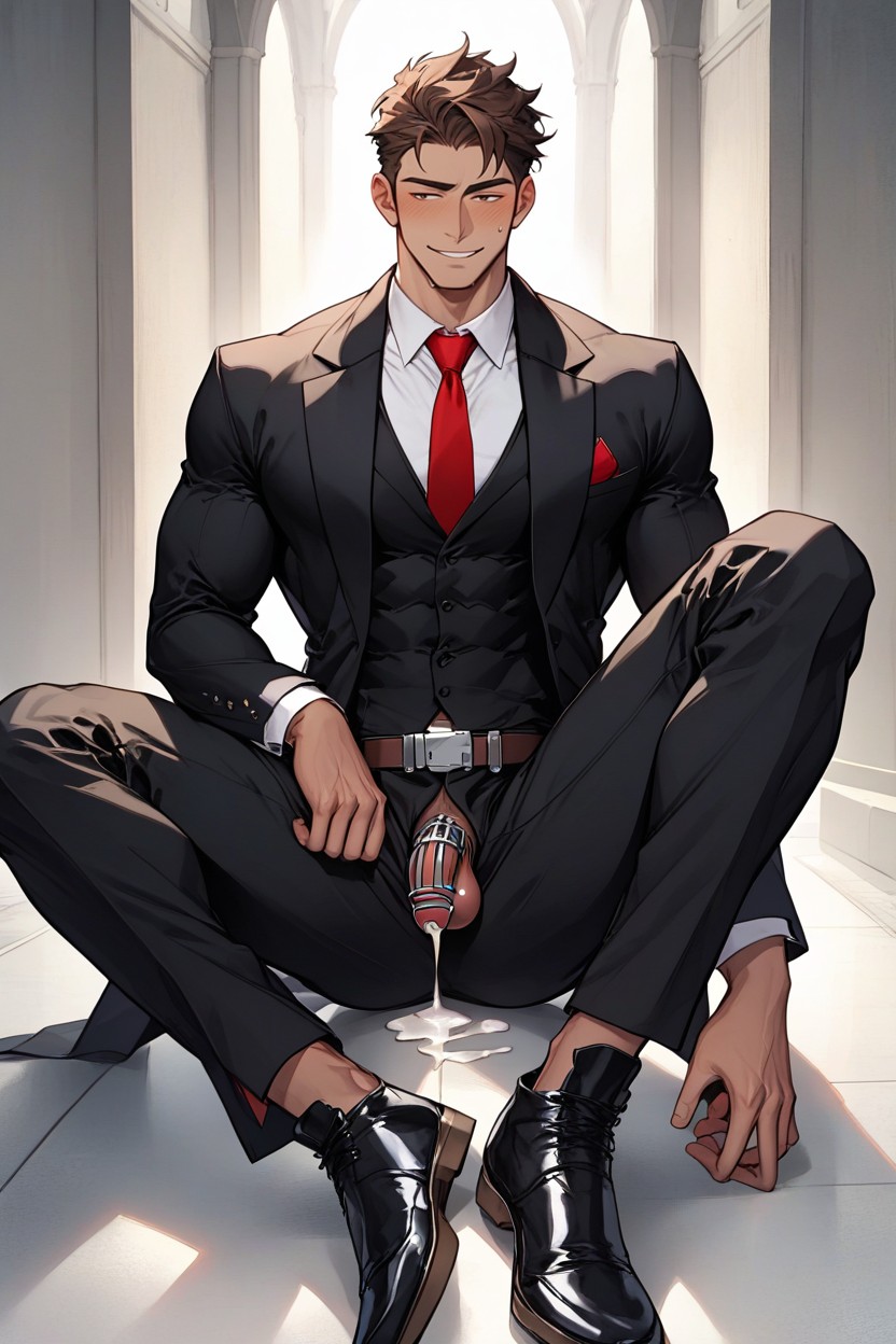 Vest Black, 18+, Obey To His Master AI Gay Porn