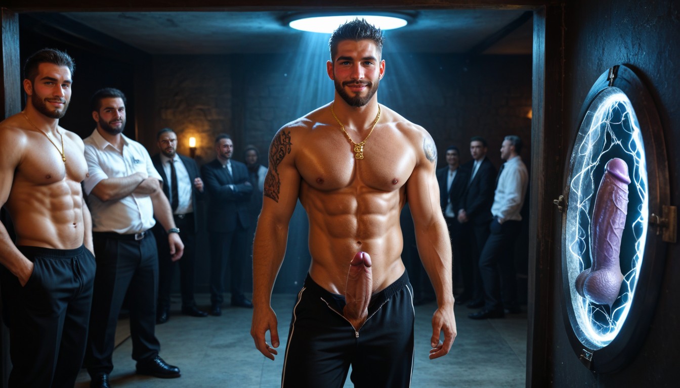 Vip Club, Hair Covering Eyes, Jewellery AI Gay Porn