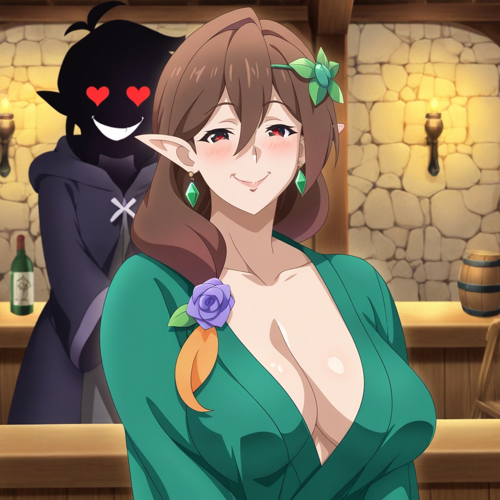 Milf, Konosuba Art Style, Smiling AI Gay Porn