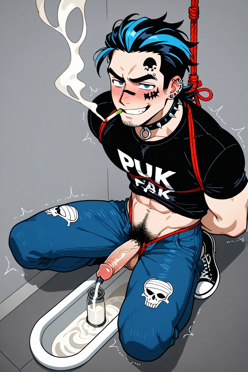 Milking Machine With Penis Pump Attachment, Japanese Style Squat Toilet, Suspended By Rope From Above Porno gay IA