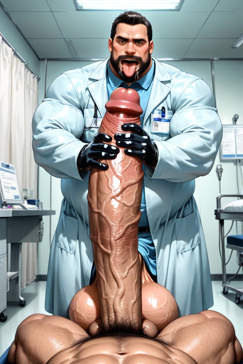 Only Males, Huge Plump Balls, Doctor Wearing Latex Gloves Porno IA Gay
