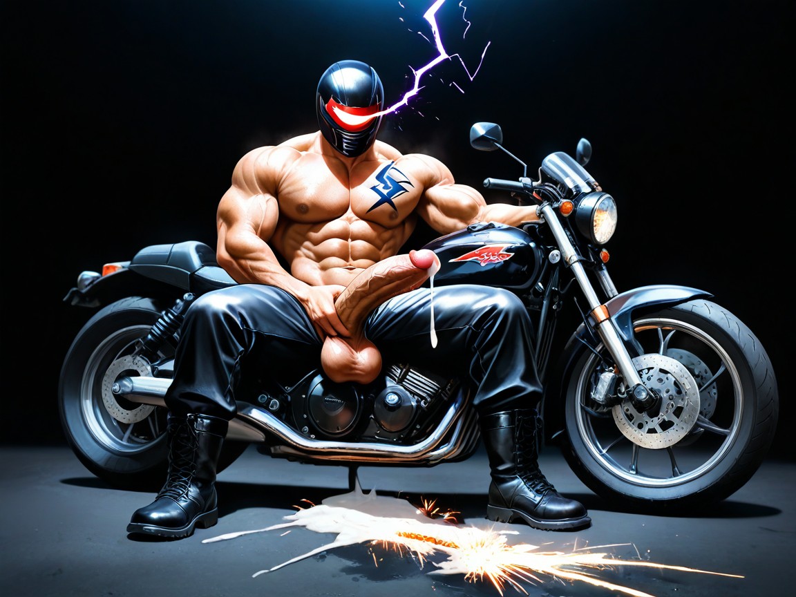 Horny, Darkness, Muscular AI Gay Porn