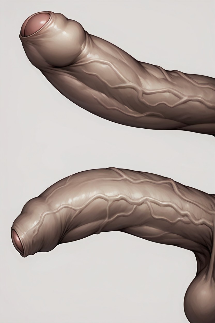 Different Stages Of Erection, Multiple Views, Same Penis Shown Multiple Times AI Gay Porn