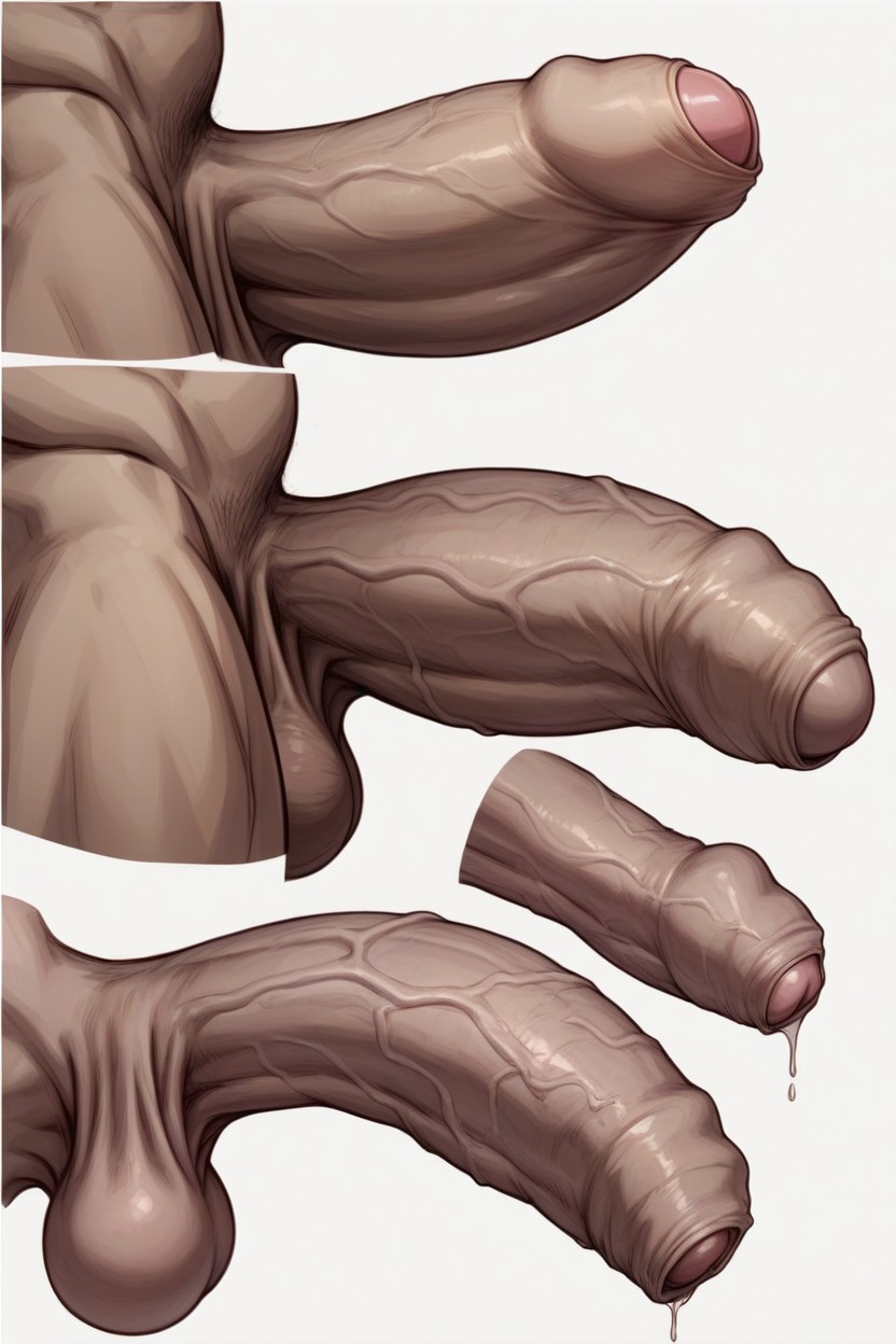 Multiple Views, Multiple Penis, White Background Porno gay IA