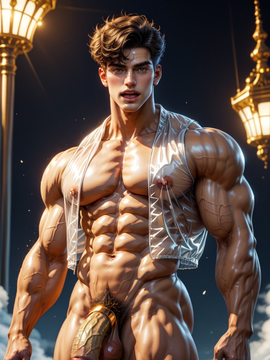 Male, Octane Render, Very Short Hair AI Gay Porn