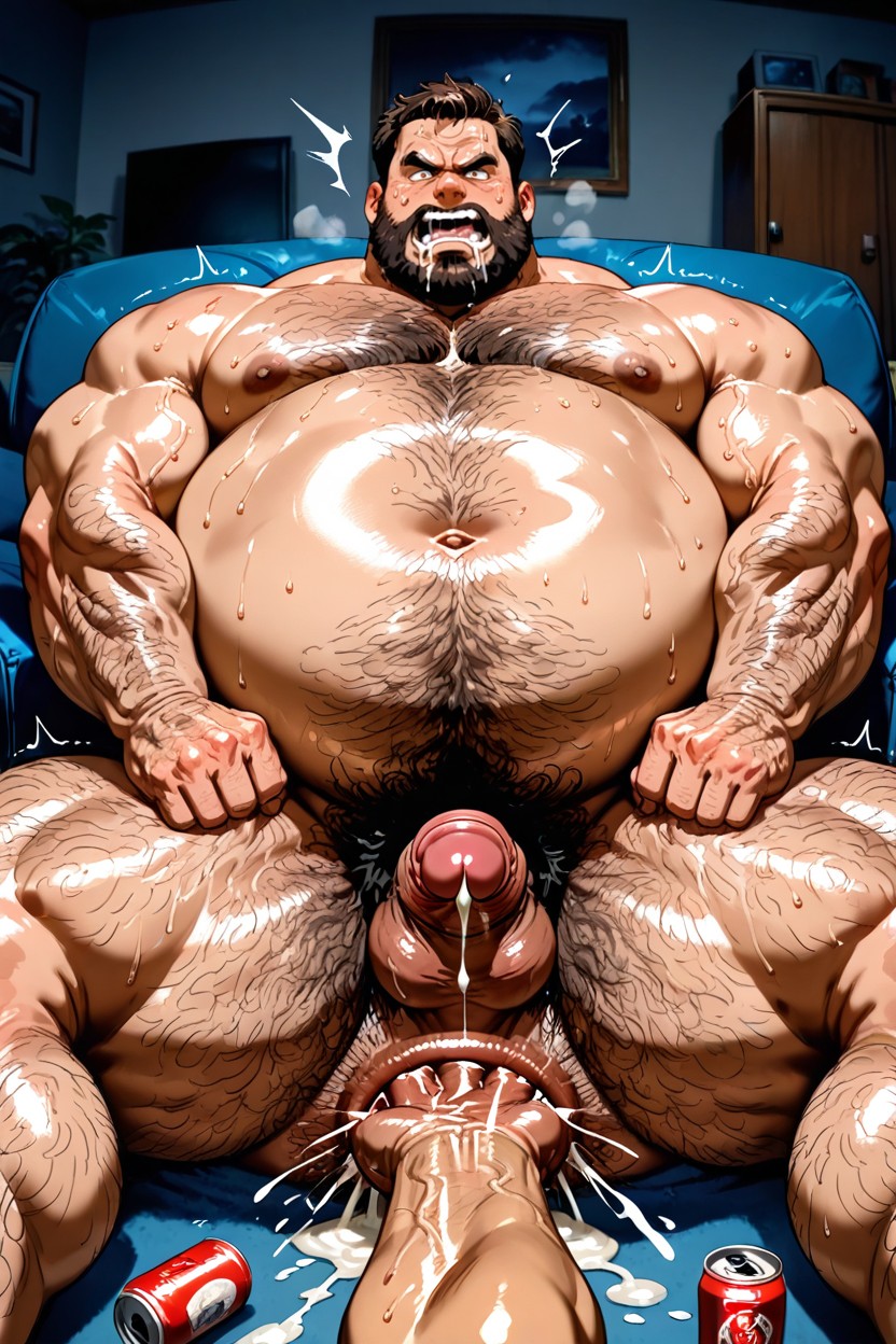 Trembling, Very Short Hair, Furious AI Gay Porn
