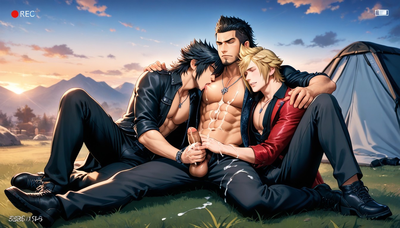 Dusk, Fully Clothed, Perfect Face AI Gay Porn