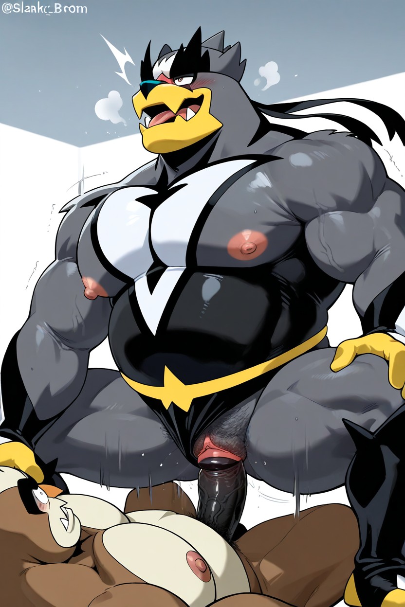 Slaking Has Pussy, Urshifu With Giant Cock, Ahegao AI Gay Porn